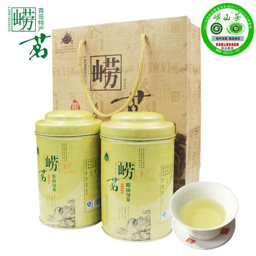 崂山绿茶瓷罐